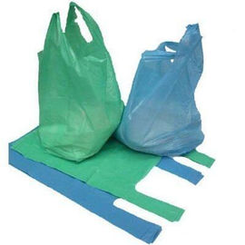 प्लास्टिक कंपोस्टेबल शॉपिंग बैग, कस्टम मुद्रित पैकेजिंग टी शर्ट बैग