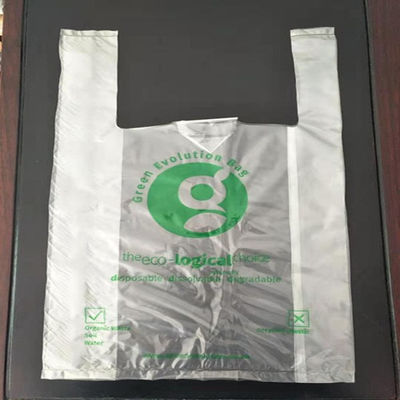 नि: शुल्क नमूने पर्यावरण के अनुकूल PVA शॉपिंग बैग पानी में घुलनशील टी शर्ट बैग अनुकूलित