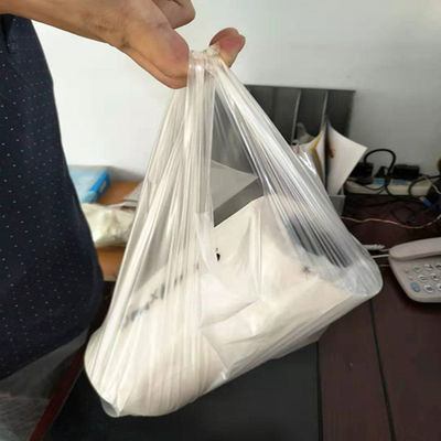 100% बायोडिग्रेडेबल पीवीए पानी में घुलनशील बैग टी-शर्ट खरीदारी कस्टम मुद्रित लोगो